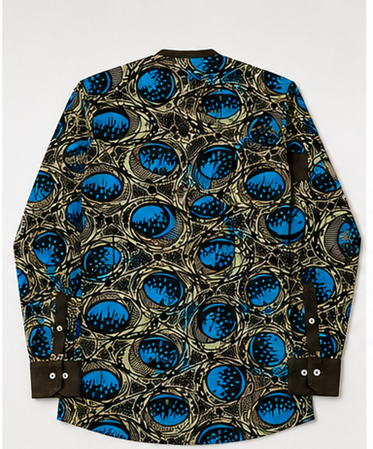 Men's long-sleeve dress shirt-Seashell L 3 Men's long-sleeve dress shirt-Seashell L - Image 3