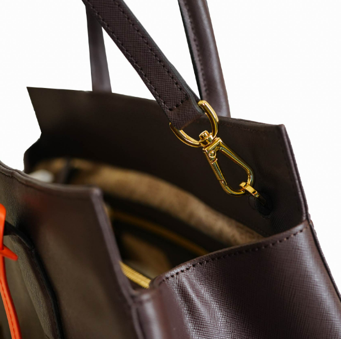 Cleo Cabas Handbag - Midnight Saffiano 12 Cleo Cabas Handbag - Midnight Saffiano - Image 12
