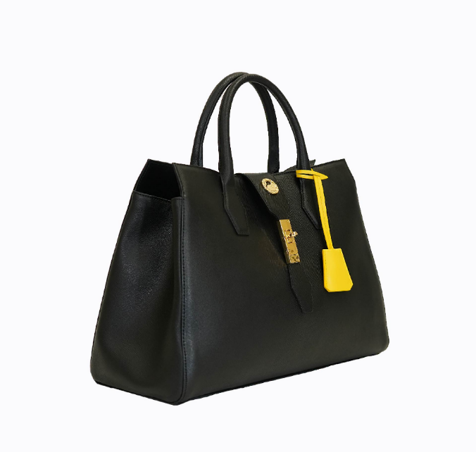 Cleo Cabas Handbag - Midnight Saffiano 16 Cleo Cabas Handbag - Midnight Saffiano - Image 16