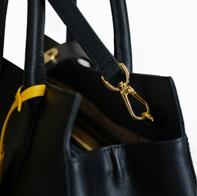 Cleo Cabas Handbag - Midnight Saffiano 19 Cleo Cabas Handbag - Midnight Saffiano - Image 19