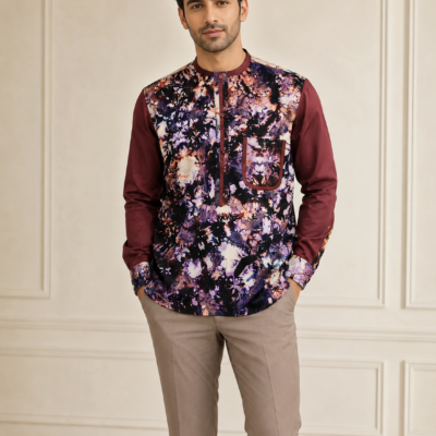 Rosy fashion 3 Men's long-sleeve dress shirt-Luminous XL