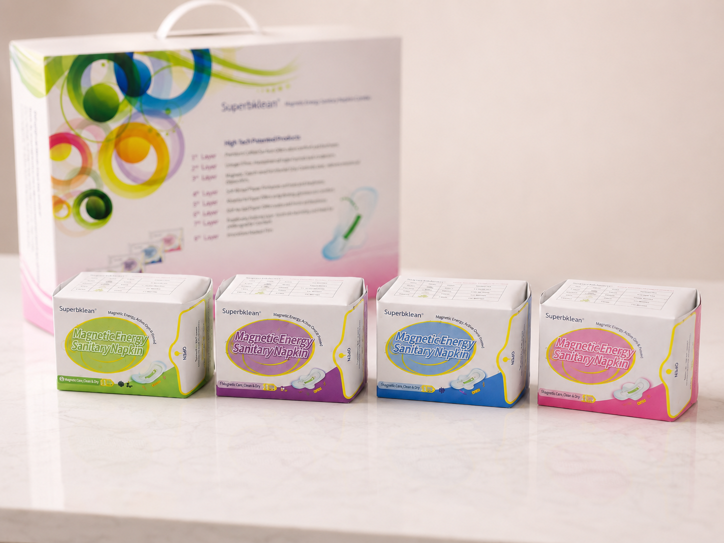 Superbklean Magnetic Sanitary Napkin 4 in 1-Combo 2 Superbklean Magnetic Sanitary Napkin 4 in 1-Combo - Image 2