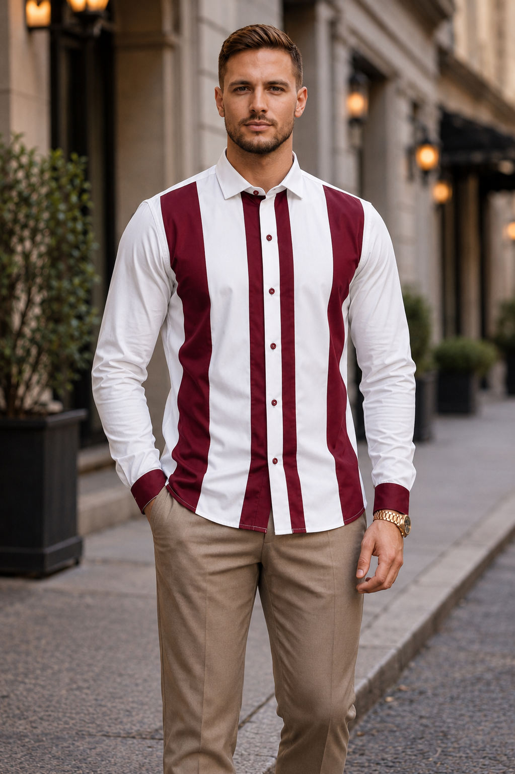 Men's long-sleeve dress shirt-Elegance XL 6 Men's long-sleeve dress shirt-Elegance XL - Image 6