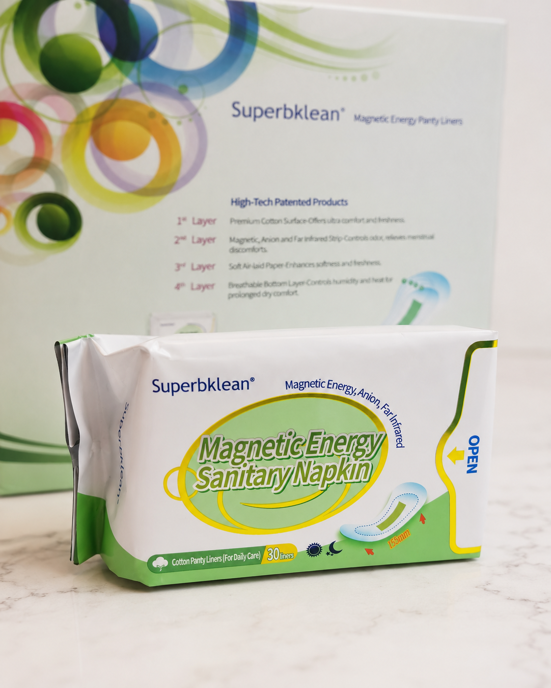 Superbklean Magnetic Sanitary Napkin (Panty Liner) 1 Superbklean Magnetic Sanitary Napkin (Panty Liner)
