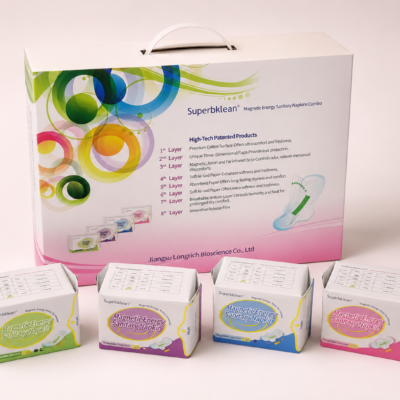 Rosy personal care 9 Superbklean Magnetic Sanitary Napkin 4 in 1-Combo