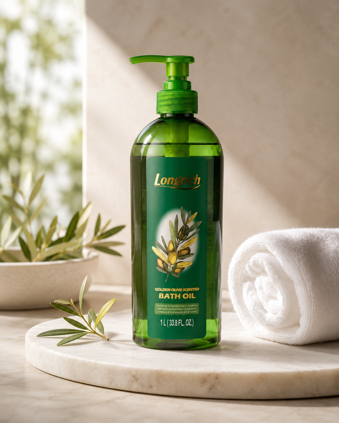 Golden Olive Scented Bath Oil (1 L) 3 Golden Olive Scented Bath Oil (1 L) - Image 3