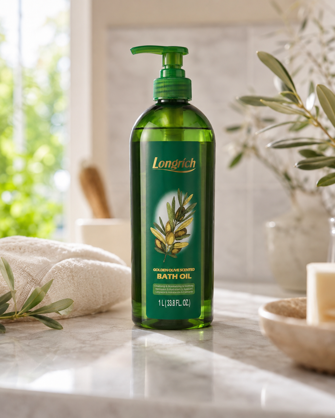Golden Olive Scented Bath Oil (1 L) 5 Golden Olive Scented Bath Oil (1 L) - Image 5