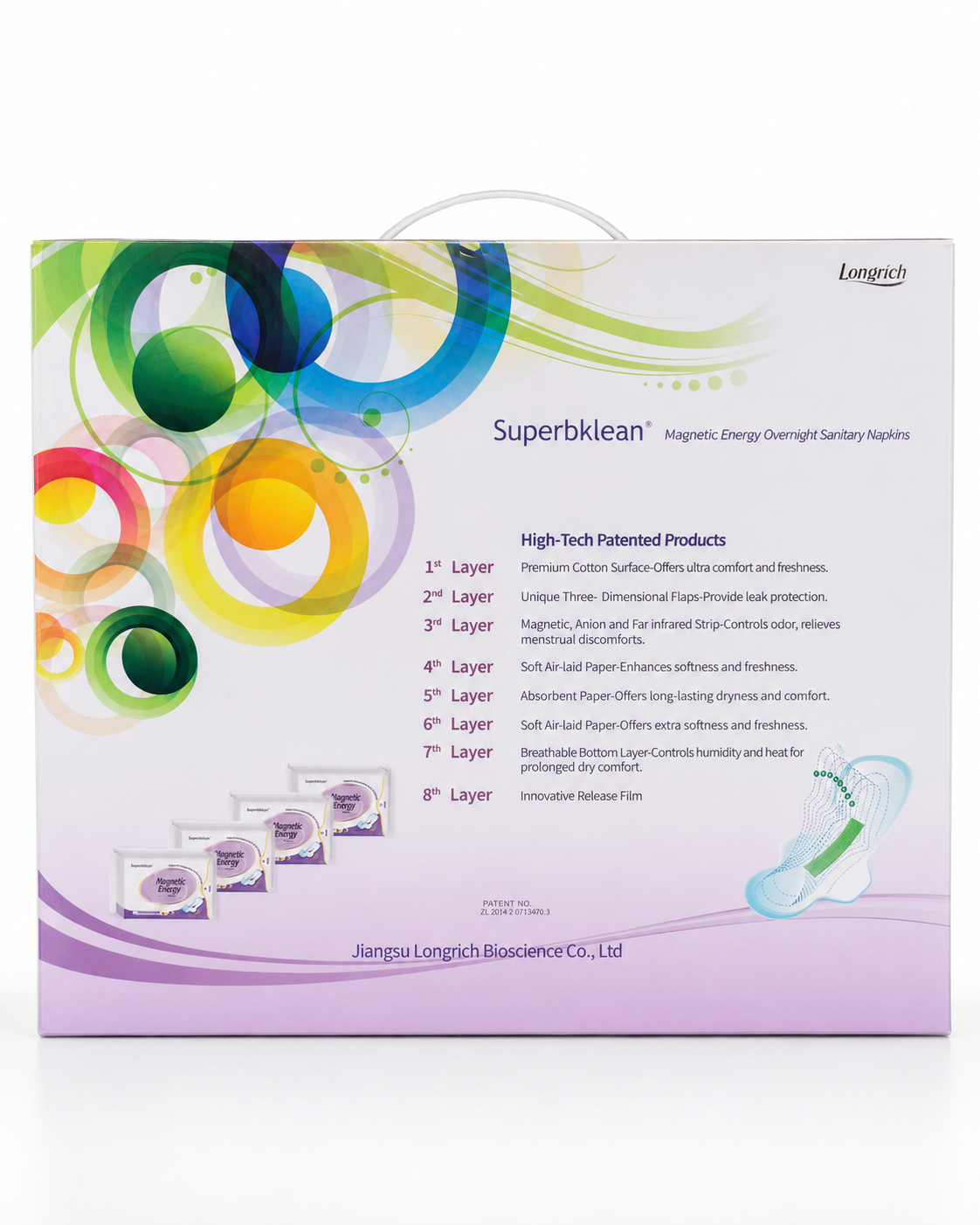 Superbklean Magnetic Sanitary Napkin (Night Use)-Heavy flow 5 Superbklean Magnetic Sanitary Napkin (Night Use)-Heavy flow - Image 5