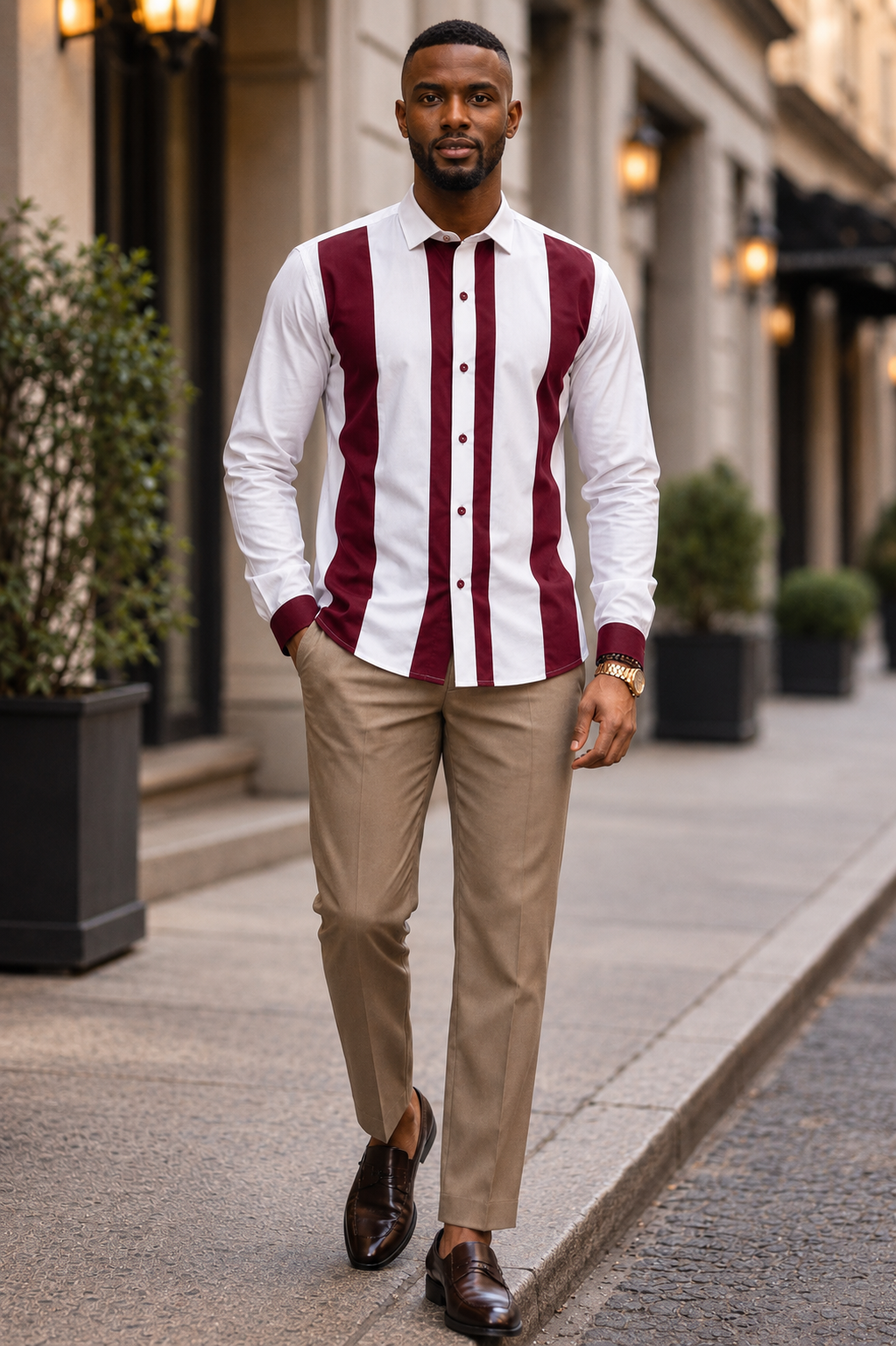 Men's long-sleeve dress shirt-Elegance XL 5 Men's long-sleeve dress shirt-Elegance XL - Image 5