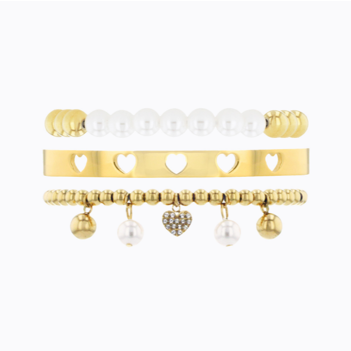 Isabel Watch & Bracelets Set - Black/Gold 5 Isabel Watch & Bracelets Set - Black/Gold - Image 5