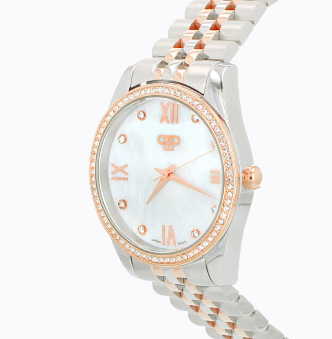 Isabel Watch & Bracelets Set - Mother of Pearl/Silver/Rose 2 Isabel Watch & Bracelets Set - Mother of Pearl/Silver/Rose - Image 2