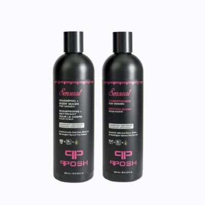 SENSUAL Body Wash + Shampoo & Conditioner Set - 2 Bottles