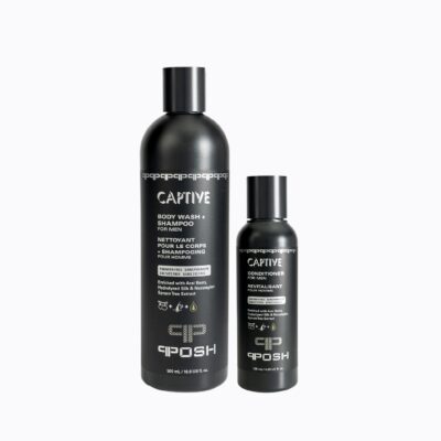 Rosy personal care 2 Captive Body Wash + Shampoo and Conditioner Set For Men - 2 Bottles