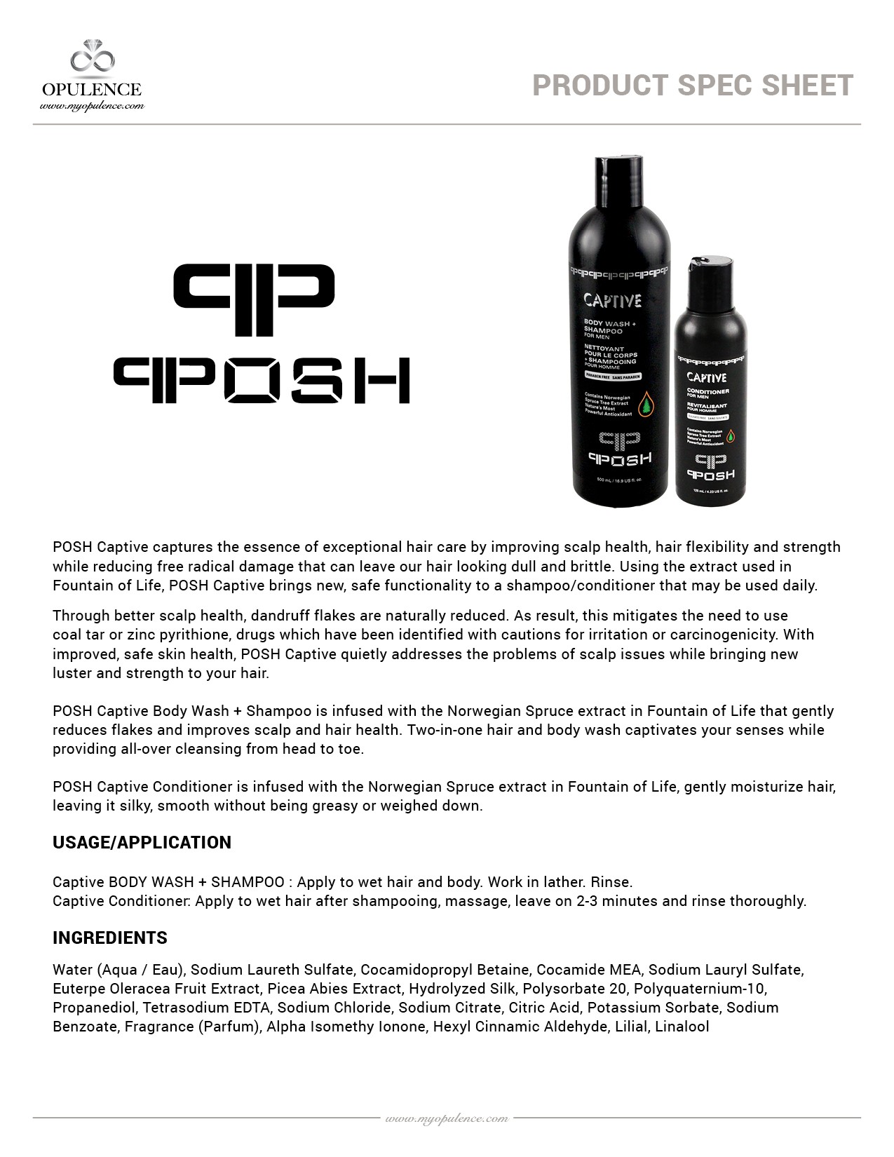 CAPTIVE - Body Wash + Shampoo For Men - Single Bottle 3 CAPTIVE - Body Wash + Shampoo For Men - Single Bottle - Image 3